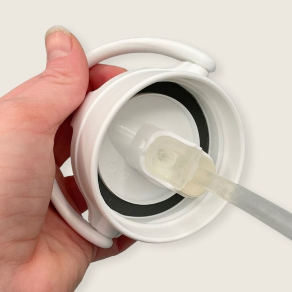 Life Factory Glass Water Bottle in Black Silicone Sleeve Straw Lid 20 oz 600 ml - Picture 5 of 8